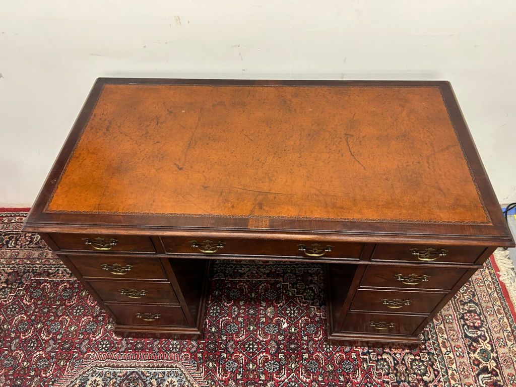 Vintage Leather Top Desk - image 2 of 11