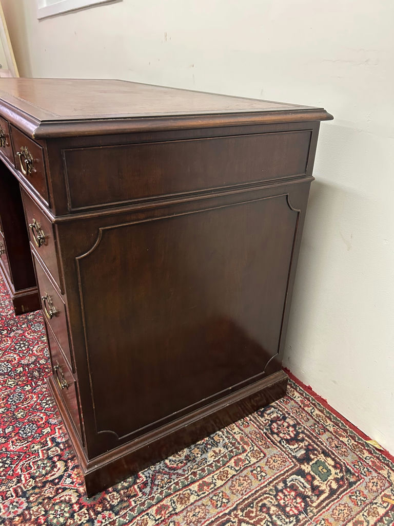Vintage Leather Top Desk  - image 4 of 11