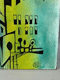 Cityscape Painting on Porcelain - thumbnail 2 of 4