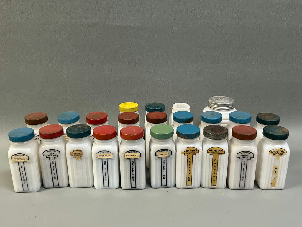 Spice Milk Glass Bottles - image 4 of 6