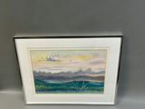 Pastel Landscape Drawing Signed - thumbnail 1 of 5