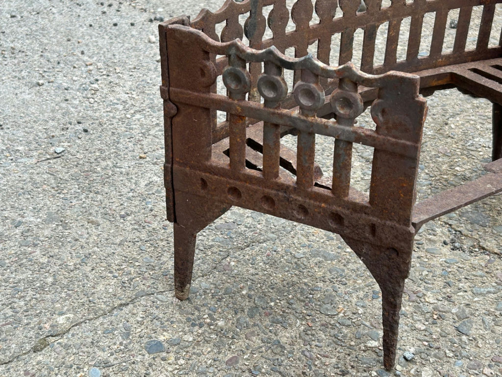 Antique Cast-iron Fireplace Grate   - image 3 of 6