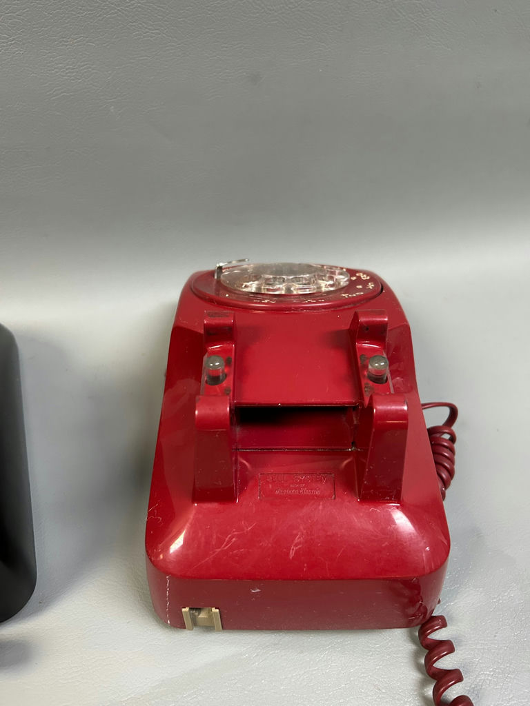 Vintage Black & Red Rotary Phones 2 - image 6 of 7