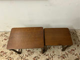 A Set of Two Solid Oak Nesting Tables - thumbnail 4 of 6