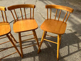 A Pair of 4 Wooden Bar Stools by Guy P. Livingston Company  - thumbnail 2 of 8