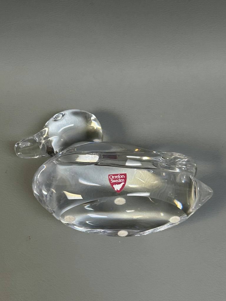 Orrefors Sweden Glass Duck - image 4 of 5