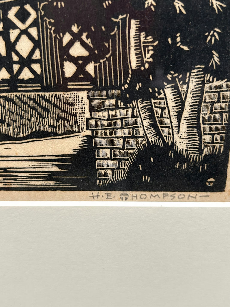 Signed Harry E Thompson Etching Titled: "Short Falls" N.H. - image 2 of 5