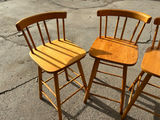 A Pair of 4 Wooden Bar Stools by Guy P. Livingston Company - thumbnail 5 of 8