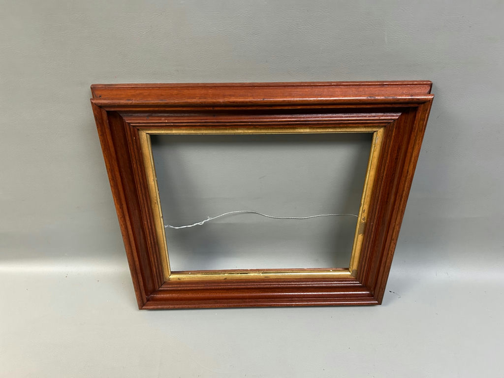 Victorian Walnut Gilt Liner Picture Frame - image 3 of 4