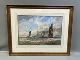 Signed Watercolor Maritime Painting  - thumbnail 1 of 6