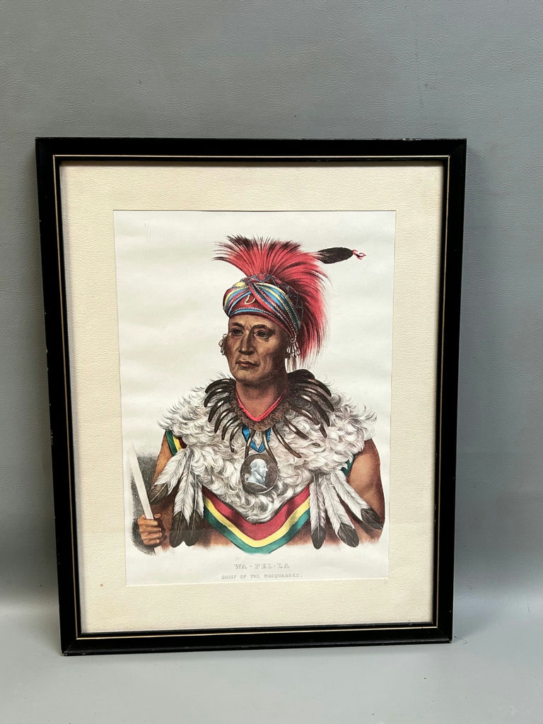 Indigenous American Wa Pella Lithograph - image 1 of 4