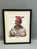 Indigenous American Wa Pella Lithograph - thumbnail 1 of 4