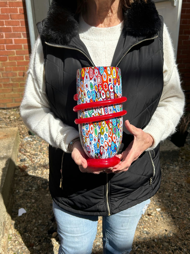 MCM Millefiori Art Glass Vase  - image 2 of 5