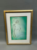 Mix-Media Nude Lady Painting - thumbnail 1 of 3
