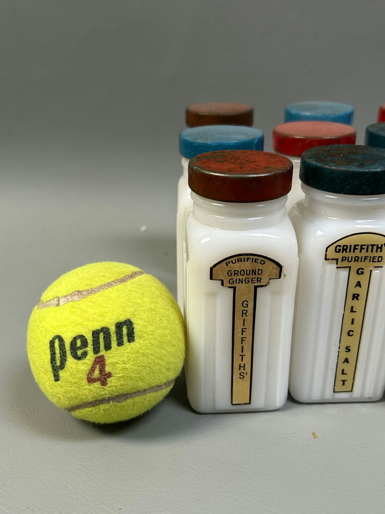Spice Milk Glass Bottles - image 2 of 6