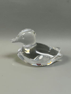 Orrefors Sweden Glass Duck - Image 1 of 5