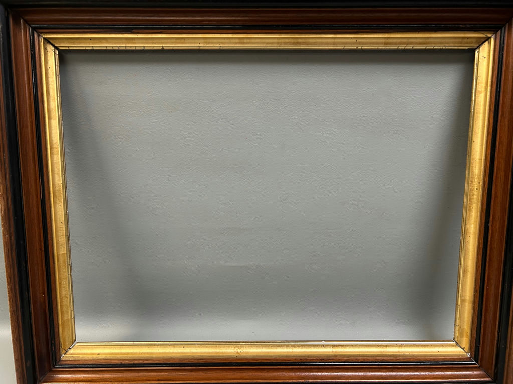 Victorian Walnut Gilt Liner Picture Frame - image 3 of 3
