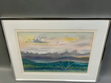 Pastel Landscape Drawing Signed - thumbnail 2 of 5