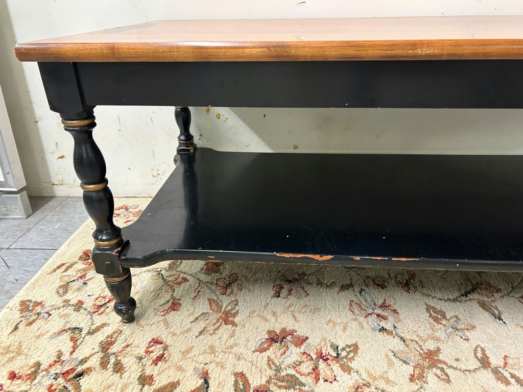 Hitchcock Stenciled Lacquered Coffee Table - image 5 of 6