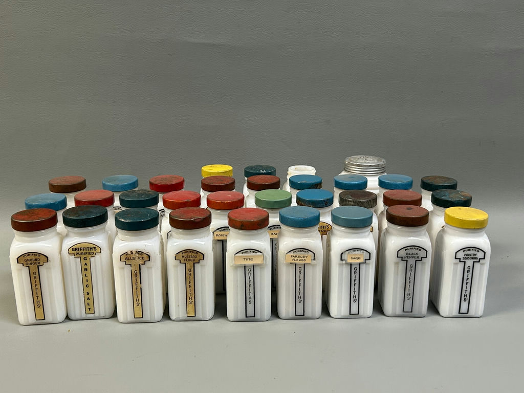 Spice Milk Glass Bottles - image 3 of 6