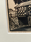 Signed Harry E Thompson Etching Titled: "Short Falls" N.H. - thumbnail 5 of 5