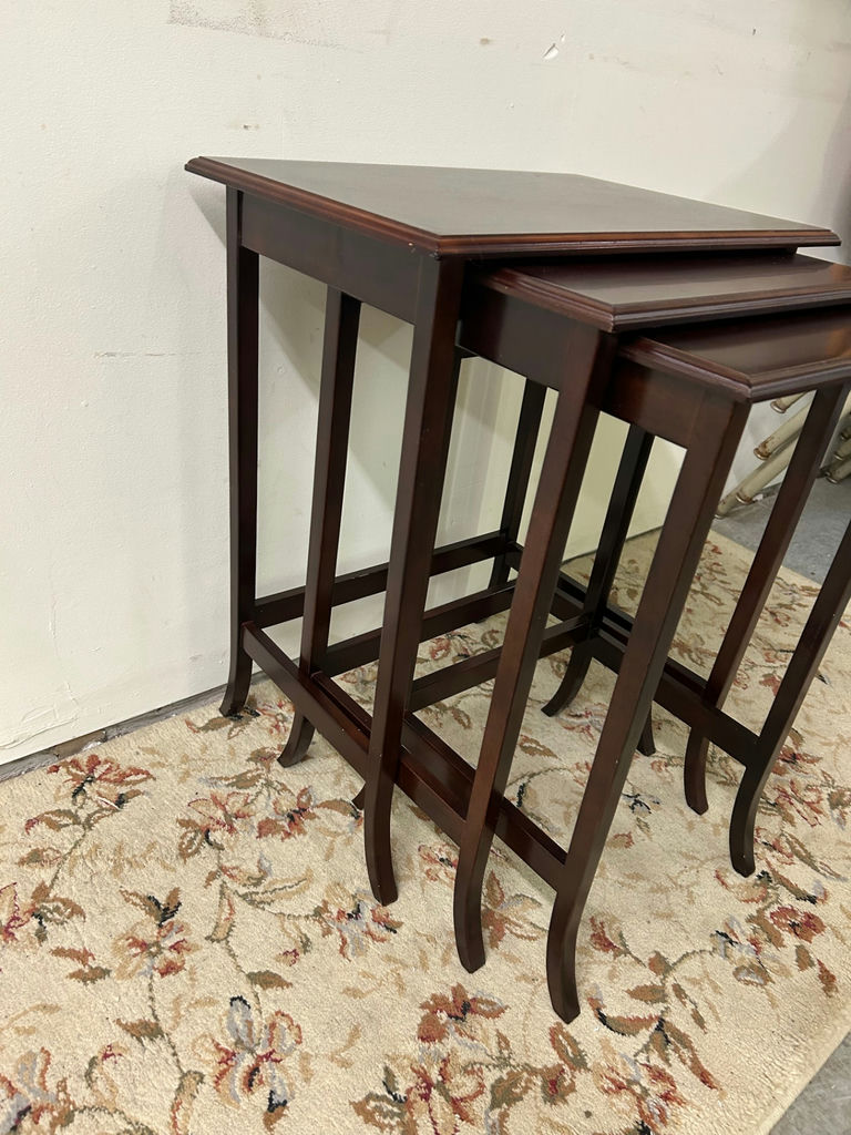 A Set of 3 Nesting Tables  - image 3 of 6