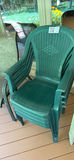 Outdoor plastic patio chairs and metal-framed seating - thumbnail 1 of 5