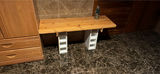 Wooden dresser cabinet with drawers and a matching bench table - thumbnail 2 of 3