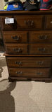 Tall dark wood dresser with multiple drawers - thumbnail 1 of 3