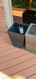 Four outdoor planters with soil - thumbnail 4 of 5