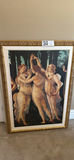 Framed painting of three dancing women - thumbnail 1 of 1