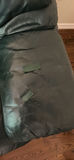 Green leather sofa and love seat - thumbnail 3 of 7