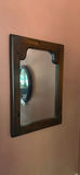 Round and rectangular wooden-framed wall mirrors - thumbnail 2 of 3
