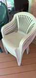 Outdoor plastic patio chairs and metal-framed seating - thumbnail 2 of 5