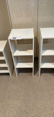 White open-front shelving units in multiple sizes - Image 1 of 4