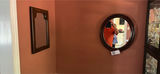 Round and rectangular wooden-framed wall mirrors - thumbnail 3 of 3