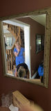 Two gold-framed decorative wall mirrors - thumbnail 3 of 3