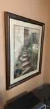 Two Framed Prints of Mediterranean Village Street Scenes - thumbnail 2 of 3