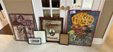 Framed Fraggle Rock Poster, Colman's Mustard Sign, and Vintage Gas Artwork - thumbnail 1 of 4