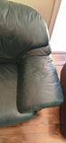 Green leather sofa and love seat - thumbnail 6 of 7