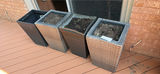 Four outdoor planters with soil - thumbnail 5 of 5