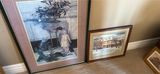 Two framed art prints: vertical child-and-plant scene and Prince of Wales in Niagara on the lake - thumbnail 2 of 2