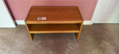 Wooden two-shelf console table - Image 1 of 2
