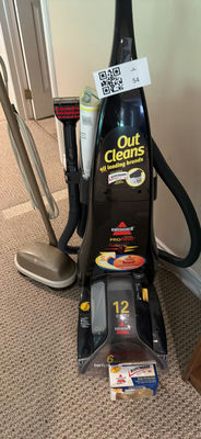 Bissell Carpet Cleaner & attachments and hardwood floor buffer - Image 1 of 4