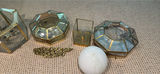 Brass-and-Glass Decorative Lanterns and Geometric Boxes - thumbnail 3 of 4