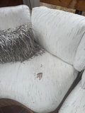 Wicker outdoor sectional with glass coffee table and accessories - thumbnail 8 of 9