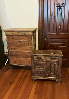 Two Antique Dressers - Image 1 of 9