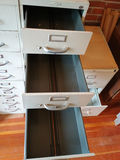 Two vintage Library metal file cabinets - thumbnail 7 of 7