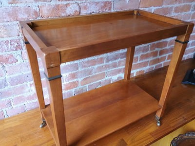 French tea table on wheels - Image 1 of 6