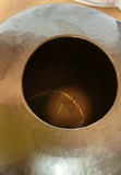Cast Iron Small table, Large Patina Copper Vessel - thumbnail 5 of 5